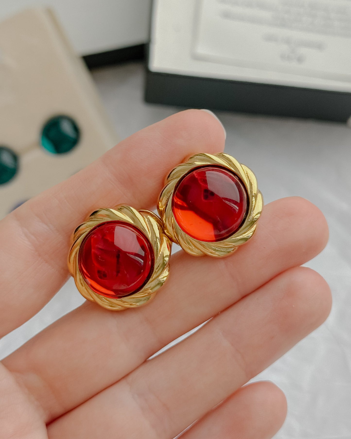 Zestaw, klipsy KJL - Vintage Stories